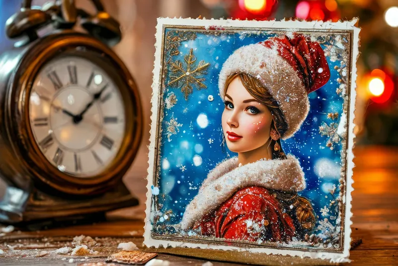 Новогодний мастер-класс "Открытка"
